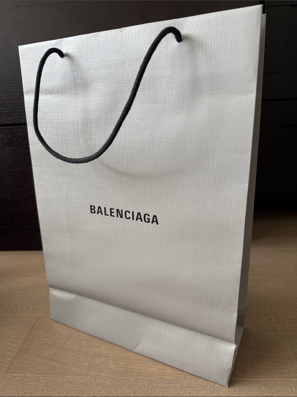Balenciaga Gray Shopping Gift Tote Bag EMPTY 17.5” x 12.5” x 4.75”